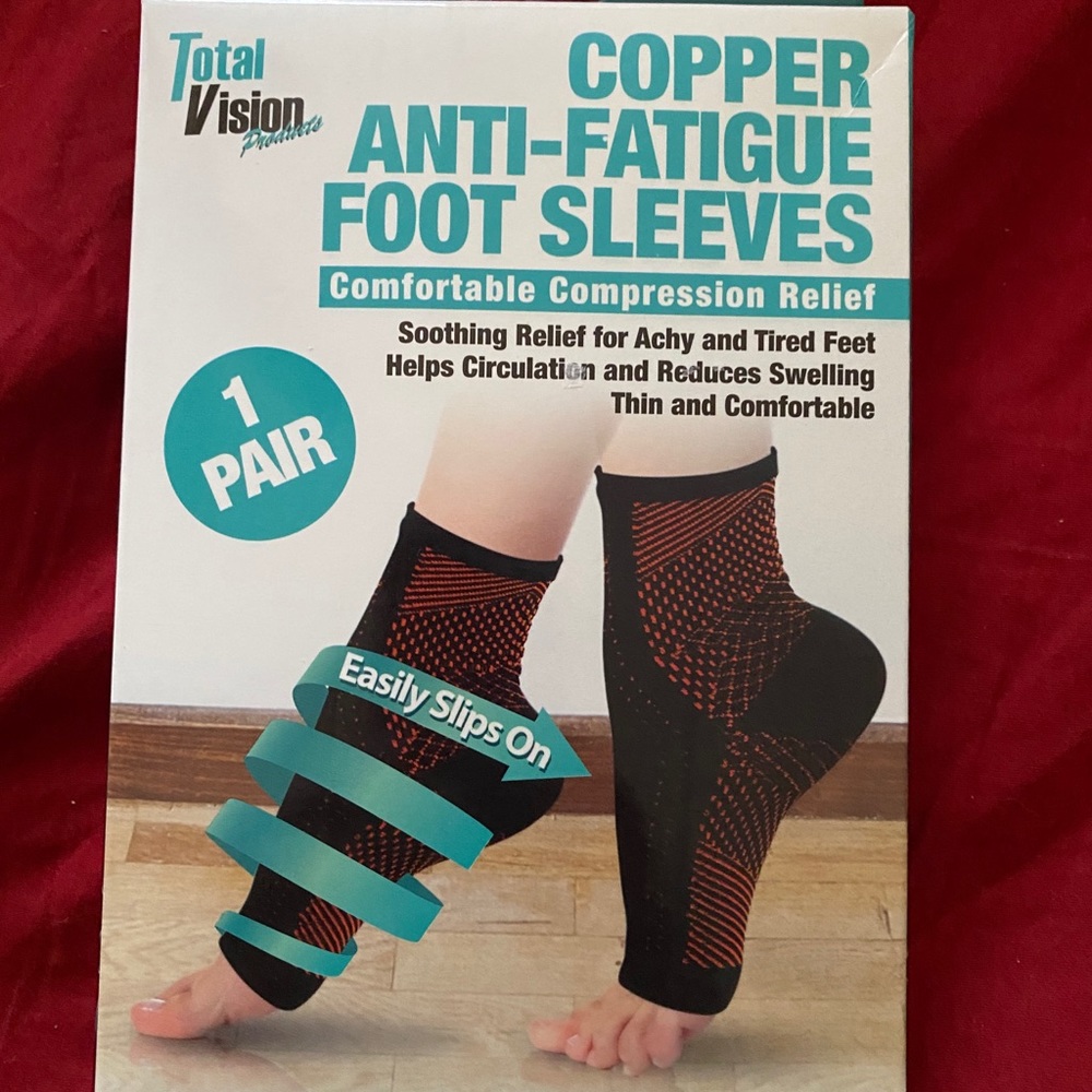Anti fatigue foot sleeves